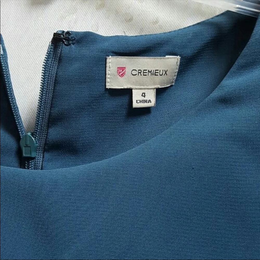 Cremieux teal dress sz 4